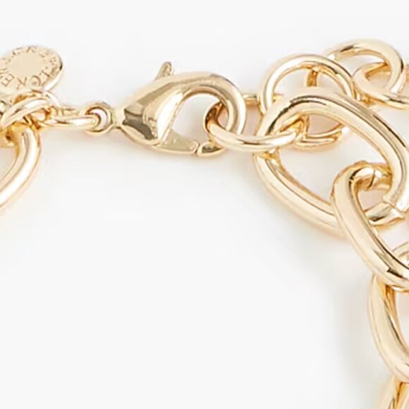 J. Crew Crystal chainlink bracelet, NWT - Picture 2 of 3